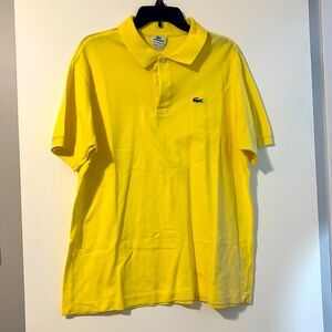 Men’s Lacoste polo.